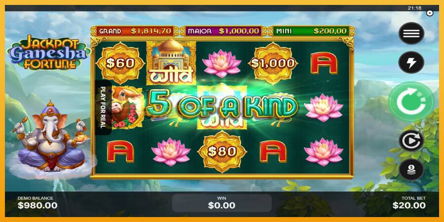 Jackpot Ganesha Fortune automat za igre na sreću, slika 3