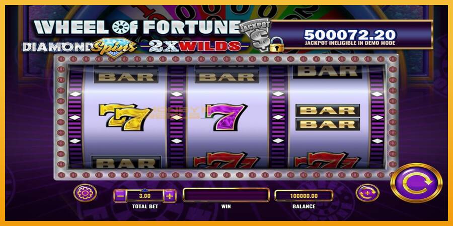 Wheel of Fortune Diamond Spins 2x Wilds automat za igre na sreću, slika 1