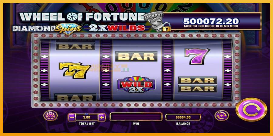 Wheel of Fortune Diamond Spins 2x Wilds automat za igre na sreću, slika 2