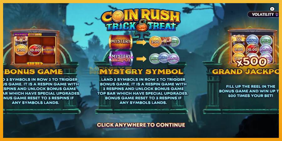 Coin Rush: Trick o Treat automat za igre na sreću, slika 1