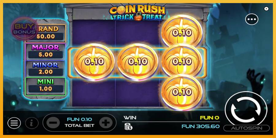 Coin Rush: Trick o Treat automat za igre na sreću, slika 3