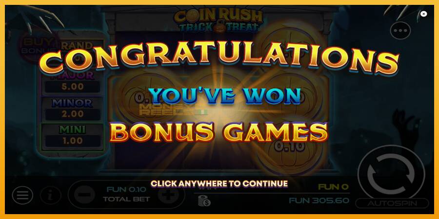 Coin Rush: Trick o Treat automat za igre na sreću, slika 4