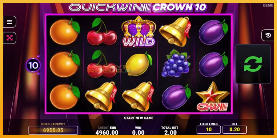 Quick Win Crown 10 automat za igre na sreću, slika 2