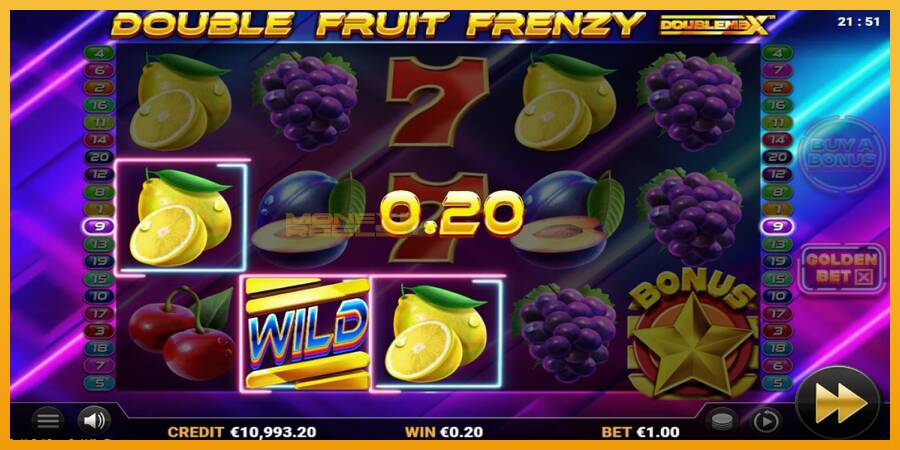 Double Fruit Frenzy DoubleMax automat za igre na sreću, slika 4