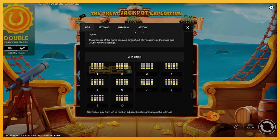 The Great Jackpot Expedition automat za igre na sreću, slika 7