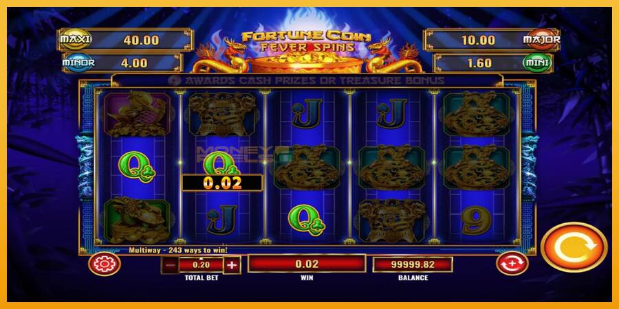 Fortune Coin Fever Spins automat za igre na sreću, slika 2