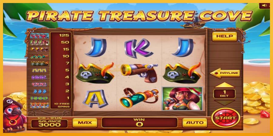 Pirate Treasure Cove Pull Tabs automat za igre na sreću, slika 1