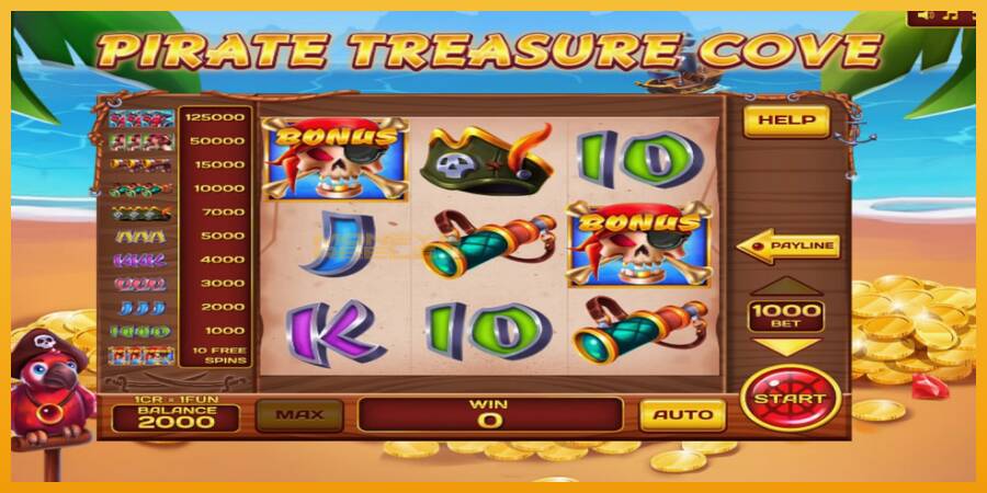 Pirate Treasure Cove Pull Tabs automat za igre na sreću, slika 2