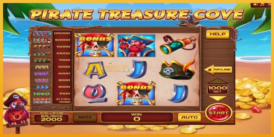 Pirate Treasure Cove Pull Tabs automat za igre na sreću, slika 4