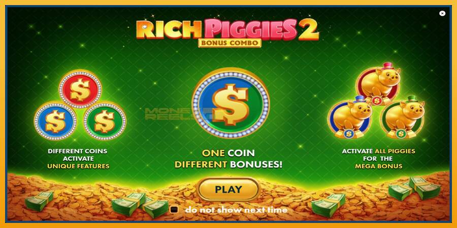 Rich Piggies 2: Bonus Combo automat za igre na sreću, slika 1