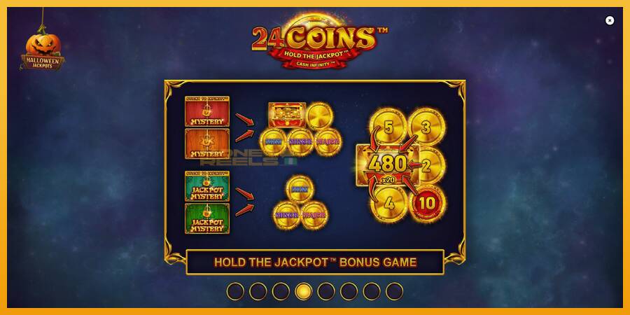 24 Coins Halloween Jackpots automat za igre na sreću, slika 1