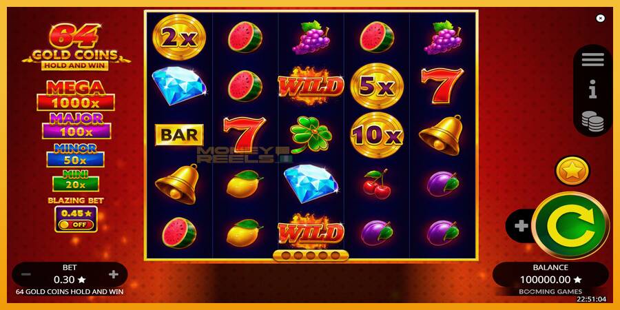 64 Gold Coins Hold and Win automat za igre na sreću, slika 1