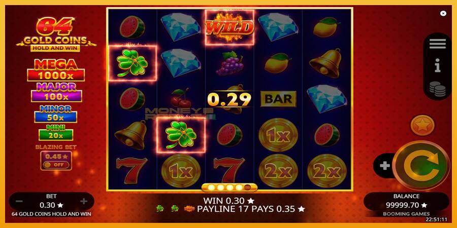 64 Gold Coins Hold and Win automat za igre na sreću, slika 2