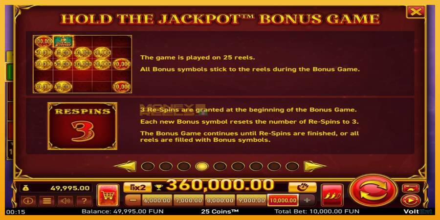 25 Coins Halloween Jackpots automat za igre na sreću, slika 5