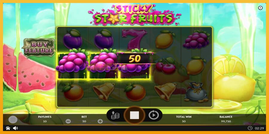 Sticky Star Fruits automat za igre na sreću, slika 3