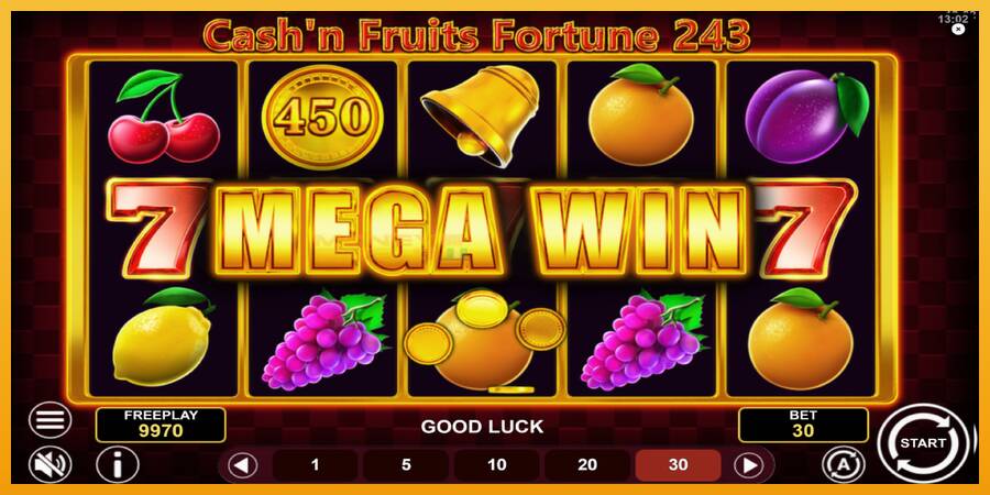 Cashn Fruits Fortune 243 automat za igre na sreću, slika 3