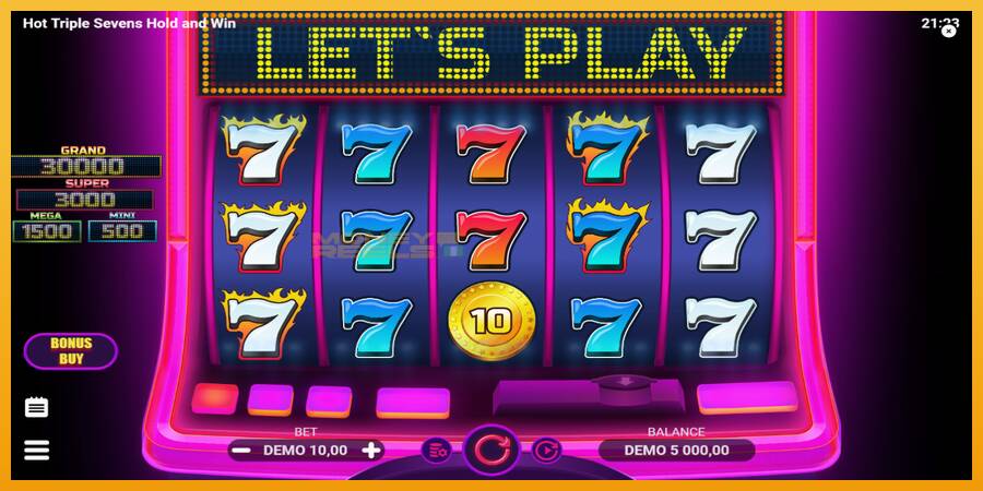 Hot Triple Sevens Hold & Win automat za igre na sreću, slika 2