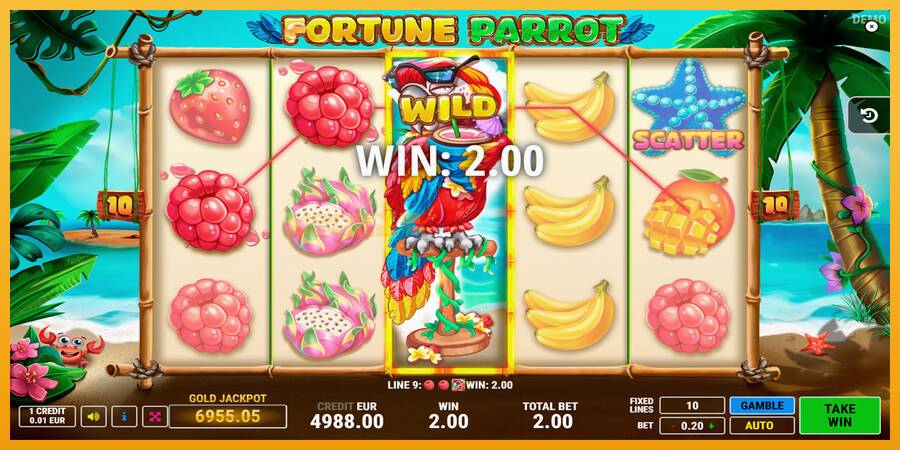 Fortune Parrot automat za igre na sreću, slika 4