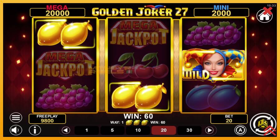 Golden Joker 27 Hold & Win automat za igre na sreću, slika 3