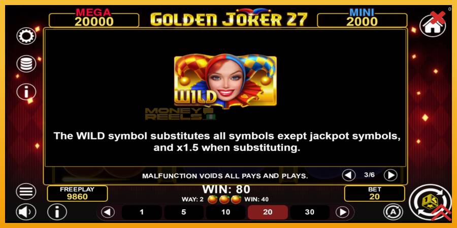 Golden Joker 27 Hold & Win automat za igre na sreću, slika 7