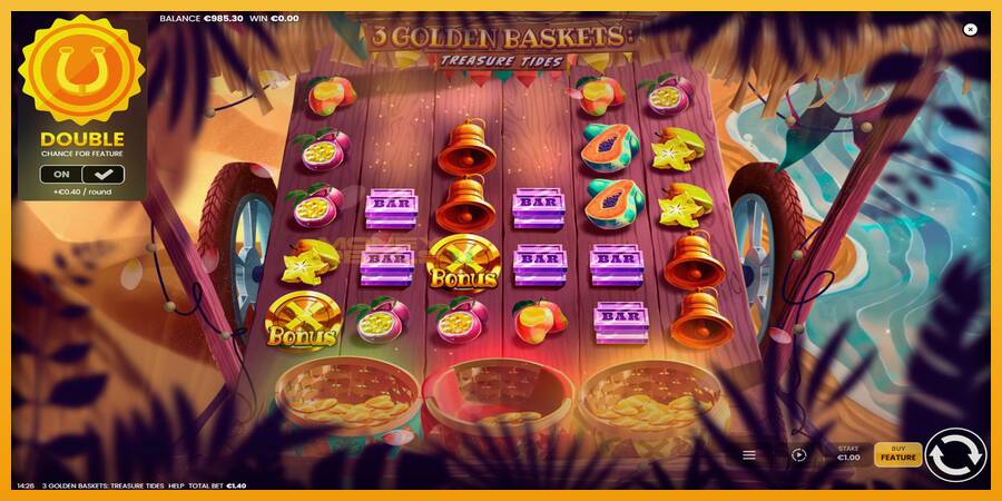 3 Golden Baskets: Treasure Tides automat za igre na sreću, slika 4