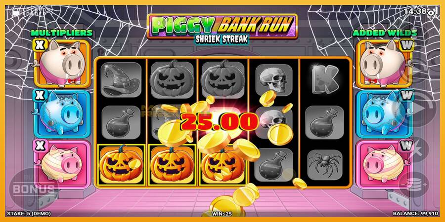 Piggy Bank Run - Shriek Streak automat za igre na sreću, slika 2