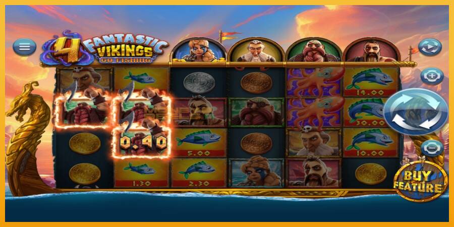 4 Fantastic Vikings Go Fishing automat za igre na sreću, slika 3