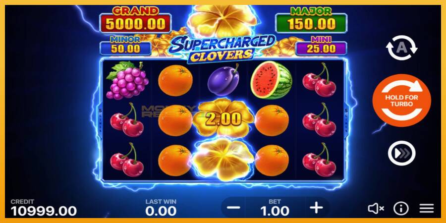 Supercharged Clovers: Hold and Win automat za igre na sreću, slika 1