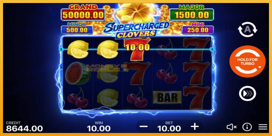 Supercharged Clovers: Hold and Win automat za igre na sreću, slika 3